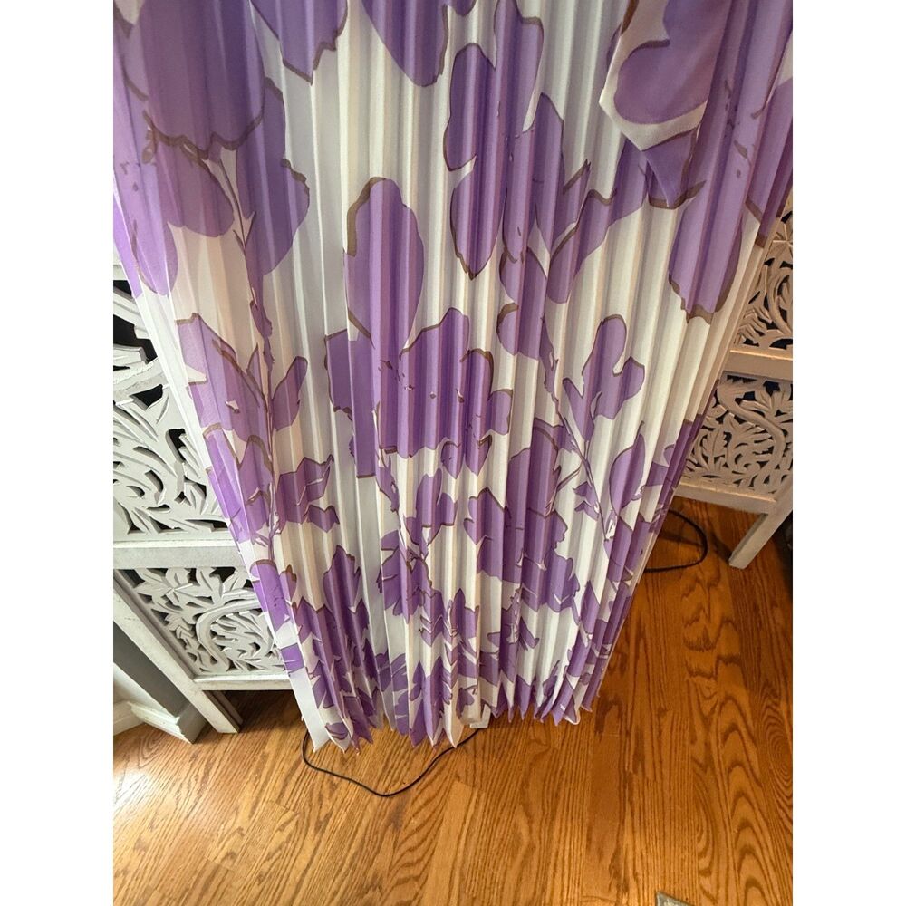 Studio One White Dress with Lavender Flowers Size 6 New With Tags - Picture 7 of 9